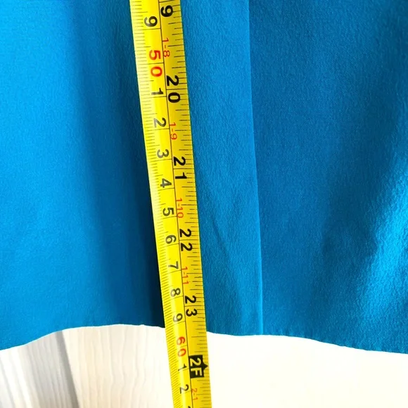 Blue silk skirt Evan-Picone size 14 - Picture 7 of 7